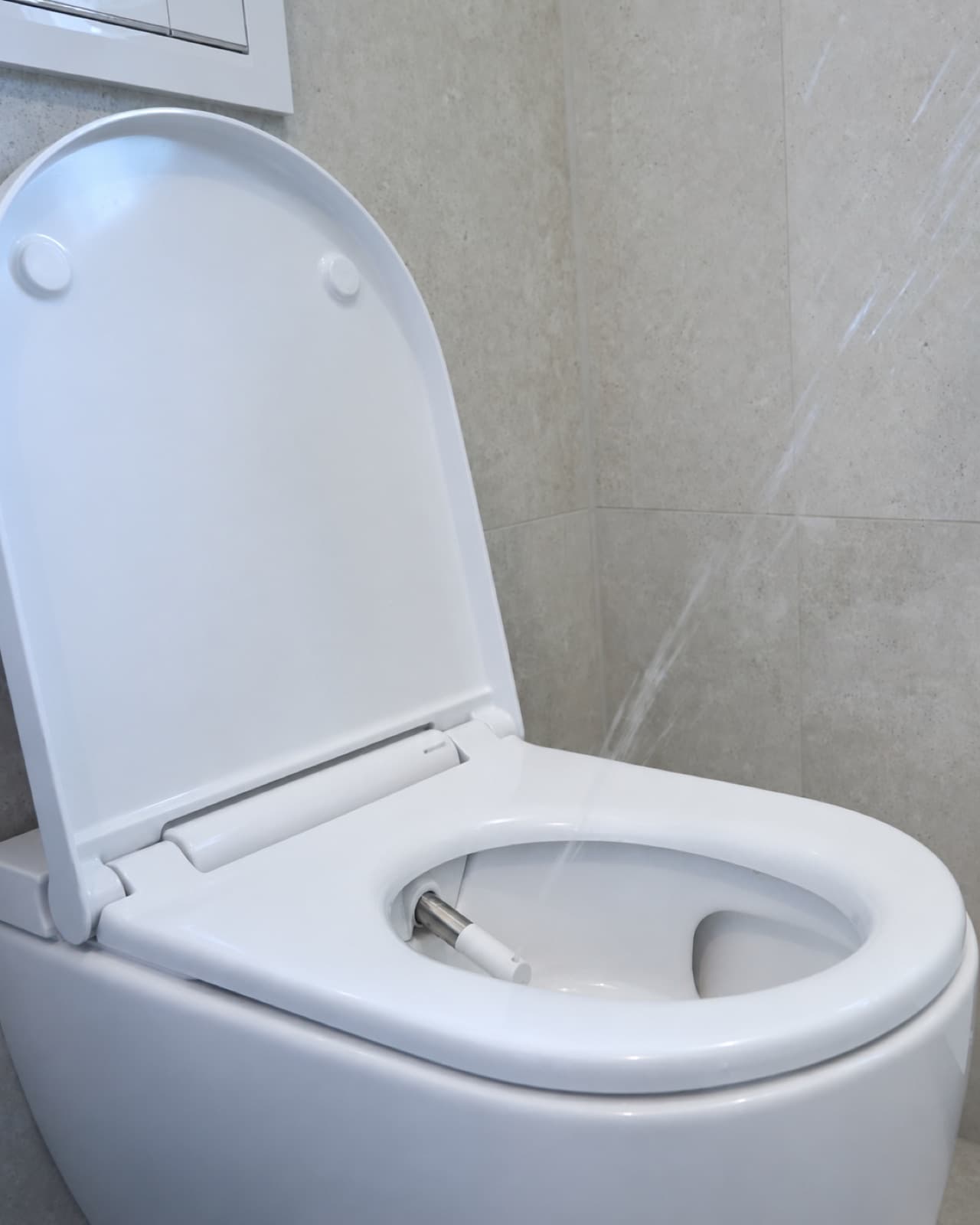Modernes Dusch-WC